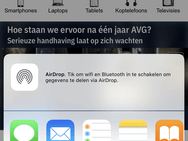 iOS 12: Deel-menu