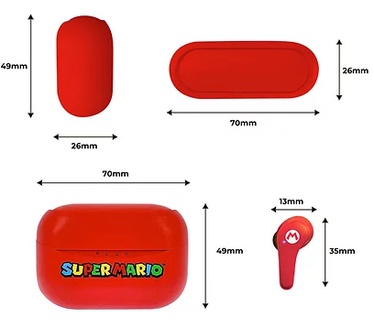 OTL Technologies Nintendo Super Mario RED TWS Earpods