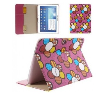 qMust Folio Case Colorful voor de Samsung Galaxy Tab 3 10.1 - Pink