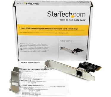Startech.com 1-Port Gigabit Ethernet Network Card - PCI Express, Intel I210 NIC