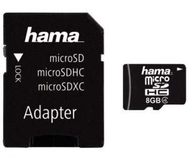 Hama microSDHC 8GB Class 4 + Adapter / Mobile