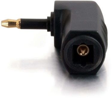 CablesToGo Velocity Right Angle Adapter - Toslink to Mini Plug