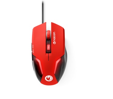 Nacon GM-105 wired gaming muis 2400dpi - rood