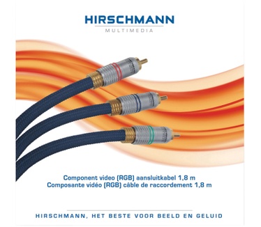 Hirschmann Component video cabel, 1.8m