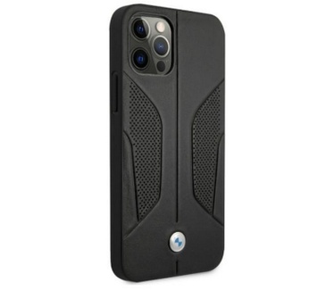 BMW Perforated Sides Back Case iPhone 12 Pro Max (6.7") - Zwart Zwart