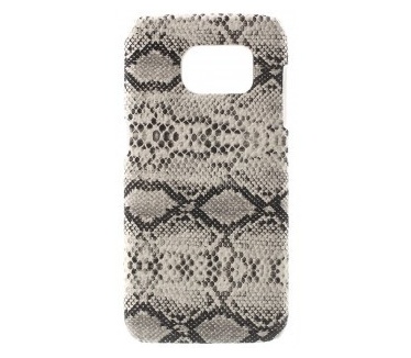 qMust Samsung Galaxy S7 edge Hard Back Case - White Snake