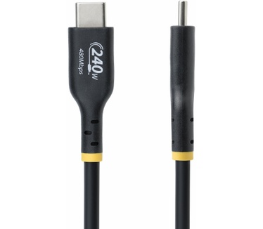 Startech.com 4m USB-C Laadkabel, USB-IF Gecertificeerde USB Kabel, 240W PD EPR, USB 2.0 Type-C Laptop Laadkabel, USB-C Data Transfer Kabel, TPE Mantel, M/M