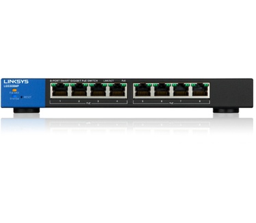 Linksys LGS308MP 8-poorts Smart Gigabit Switch PoE+