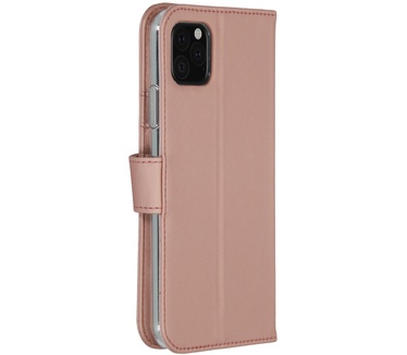 Accezz Wallet Softcase Bookcase iPhone 11 Pro Max - Rosé Goud (iPhone 11 Pro Max) Roze