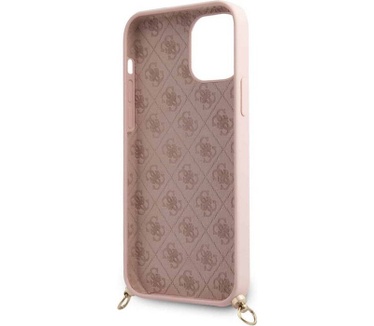 Guess Silicone Back Case - Apple iPhone 12 Mini (5.4") - Roze Roze