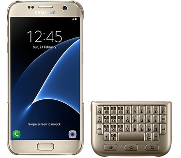 Samsung Galaxy S7 Keyboard Cover  Goud