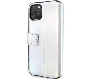 Guess Iridescent Book Case Apple iPhone 11 Pro Max (6.5") Zilver  Zilver