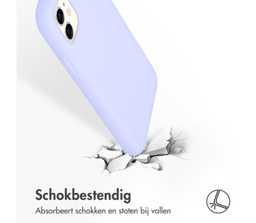 Accezz Liquid Silicone Backcover iPhone 11 - Paars