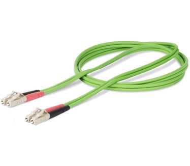 Startech.com 2m LC naar LC (UPC) OM5 Multimode Glasvezelkabel, 50/125µm Duplex LOMMF/VCSEL Zipcord Fiber, 40G/100G Netwerken, Buigbestendig, Low Insertion Loss, LSZH Fiber Patchkabel
