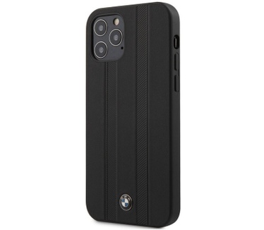 BMW Tire Marks Leather Hard Case iPhone 12 Pro Max (6.7") - Zwart  Zwart