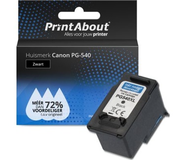 PrintAbout Huismerk Canon PG-540 Inktcartridge Zwart