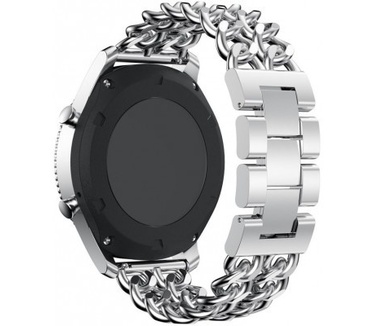 qMust Samsung Gear S3 Armband Double Chain Style - Zilver