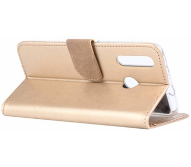 Luxe Lederen Bookcase hoesje voor de Huawei Nova 4 - Goud (Nova 4) Goud