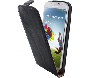 Mobiparts Mobiparts Vintage Flip Case Samsung Galaxy S4 Black
