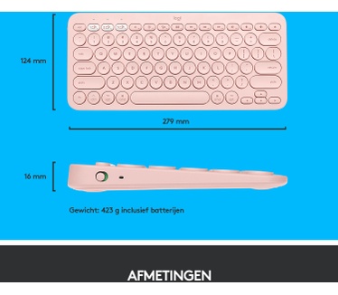 Logitech K380 For Mac (Qwerty Amerikaans) Roze