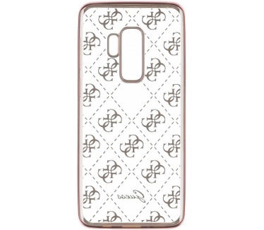 Guess 4G TPU Back Cover voor Samsung Galaxy S9 Plus - Roségoud  Rosé Goud
