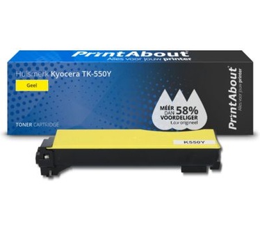PrintAbout Huismerk Kyocera TK-550Y Toner Geel