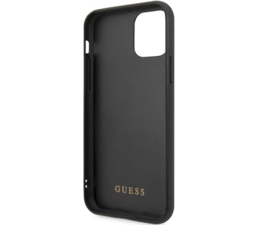 Guess Marble Glitter Hard Case - iPhone 11 Pro (5.8'') - Zwart  Zwart
