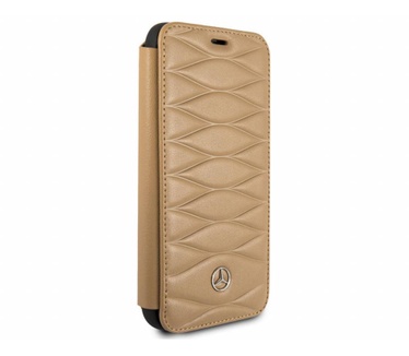 Mercedes-Benz Originele Pattern III Folio Bookcase voor de iPhone 6 / 6S / 7 en 8 - Caramel Bruin Bruin
