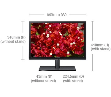 Samsung Syncmaster S24A650D Zwart