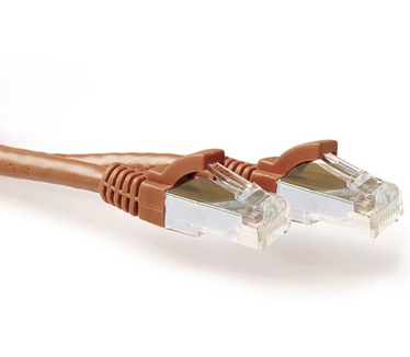 Advanced Cable Technology Bruine 0,50 meter SFTP CAT6A patchkabel snagless met RJ45 connectoren