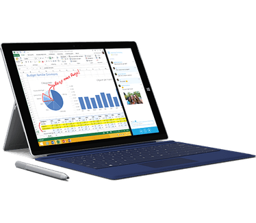 Microsoft Surface Pro 3 Type Cover Qwerty Blauw
