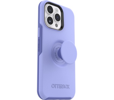 Otterbox OtterBox Otter+Pop Case voor iPhone 14 Pro, Schokbestendig, Valbestendig, Beschermhoes met PopSockets PopGrip, 3x getest volgens militaire standaard, Antimicrobieel, Periwink