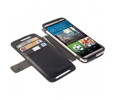 Krusell Malmo FlipWallet HTC One M9 - hoesje met stand - zwart