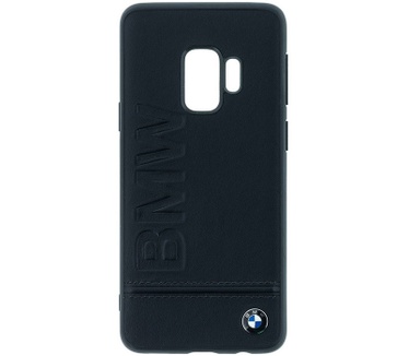 BMW Signature Leather Hard Case - Samsung Galaxy S9 - Zwart  Zwart