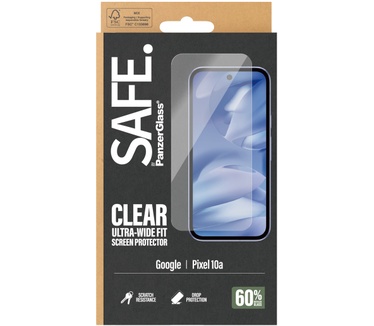 PanzerGlass SAFE. by PanzerGlass® Screen Protector Google Pixel 10a 5G | Ultra-Wide Fit