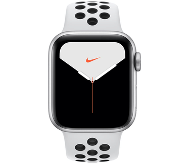 Apple Watch Nike Series 5 (GPS + LTE Cellular) 40mm Aluminium (Wit)