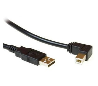 Microconnect USB A/USB B, 2 m Zwart