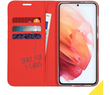 Accezz Wallet Softcase Bookcase Samsung Galaxy S21 - Rood (Galaxy S21) Rood