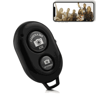 Mojogear Bluetooth remote shutter afstandsbediening voor smartphone camera – verschillende kleuren