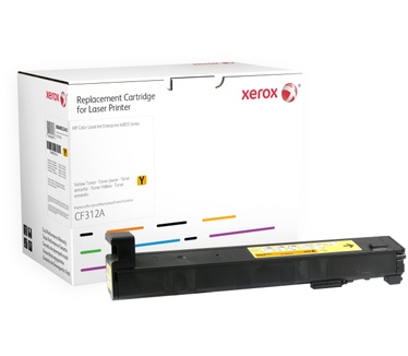 Xerox Gele toner cartridge. Gelijk aan HP CF312A. Compatibel met HP Colour LaserJet M855