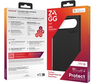 Zagg Luxe Grafeen Back Cover Google Pixel 9/9 Pro Zwart