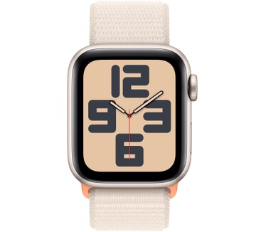 Apple Watch SE (2023), 40mm, GPS, Geweven sportbandje Beige (Beige)
