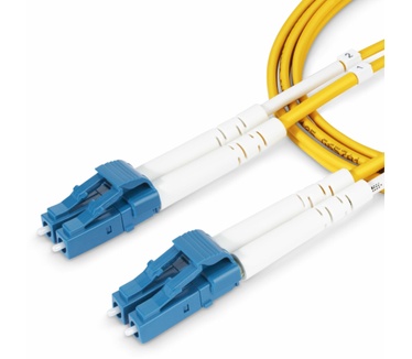 Startech.com 15m LC naar LC (UPC) OS2 Single Mode Duplex Glasvezel Kabel, 9/125µm, Laser Optimized, 10Gbs, Flexibel Buigen, Low Insertion Loss, LSZH Fiber Patchkabel