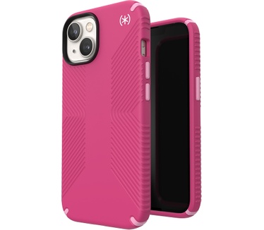 Speck Presidio2 Grip + MS Apple iPhone 14 Digital Pink - with Microban