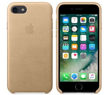 Apple iPhone 7 Leren Hoesje Brons