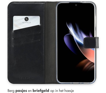 Selencia Echt Lederen Bookcase