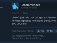 Reviewbombing AC Unity