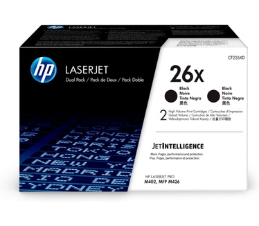 HP 26X originele high-capacity zwarte LaserJet tonercartridges, 2-pack