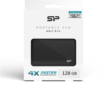 Silicon Power 128GB Bolt B10 Externe SSD, USB 3.1 Gen 1, max. 400MB/s R/W