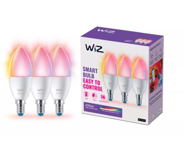 WiZ Connected Kaarslamp 40W C37 E14 x3